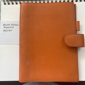 Gillio Appunto A5/half letter in orange.